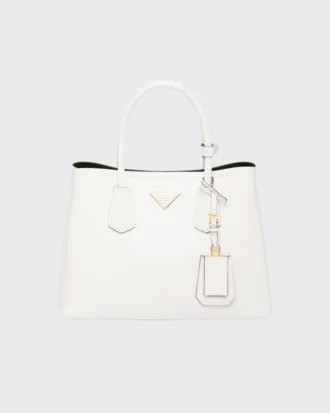 Τσάντα Prada Double Medium από δέρμα Saffiano