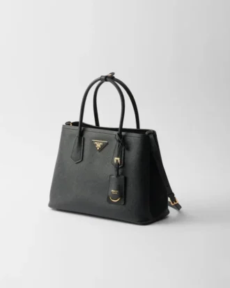Τσάντα Prada Double Medium από δέρμα Saffiano