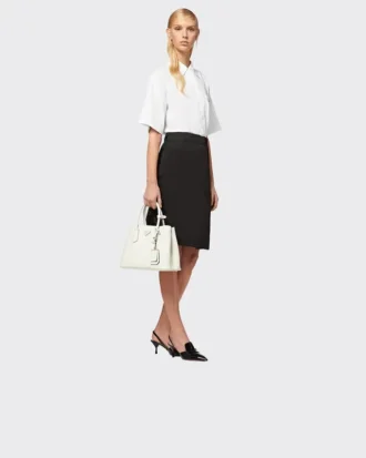 Τσάντα Prada Double Medium από δέρμα Saffiano