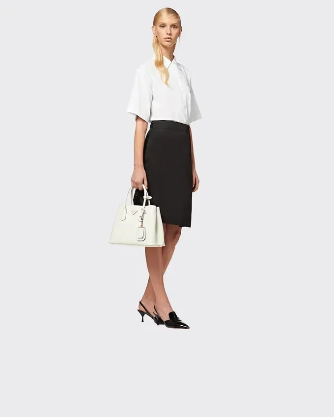 Τσάντα Prada Double Medium από δέρμα Saffiano Τσάντα Prada Double Medium από δέρμα Saffiano