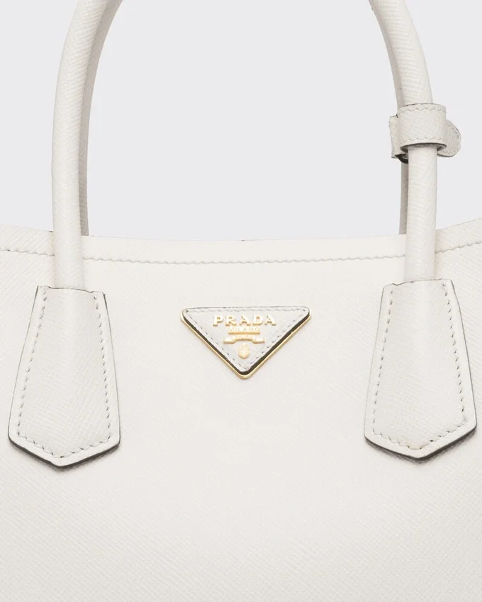 Τσάντα Prada Double Medium από δέρμα Saffiano Τσάντα Prada Double Medium από δέρμα Saffiano