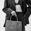 Τσάντα Prada Galleria Medium από δέρμα κροκοδείλου
