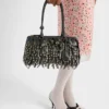 Τσάντα Prada Galleria Medium από δέρμα Nappa με κρόσσια και καρφιά Τσάντα Prada Galleria Medium από δέρμα Nappa με κρόσσια και καρφιά