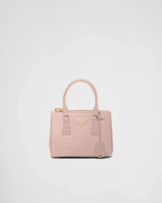 Τσάντα Prada Galleria Mini από δέρμα κροκοδείλου