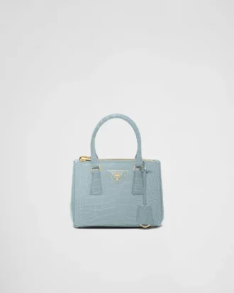 Τσάντα Prada Galleria Mini από δέρμα κροκοδείλου