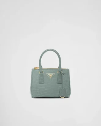 Τσάντα Prada Galleria Mini από δέρμα κροκοδείλου