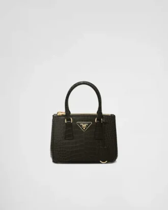 Τσάντα Prada Galleria Mini από δέρμα κροκοδείλου
