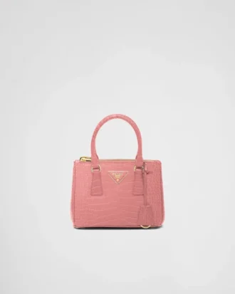 Τσάντα Prada Galleria Mini από δέρμα κροκοδείλου