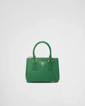 Τσάντα Prada Galleria Mini από δέρμα κροκοδείλου
