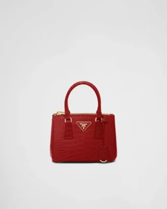 Τσάντα Prada Galleria Mini από δέρμα κροκοδείλου