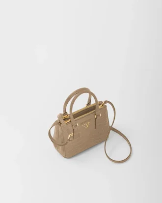 Τσάντα Prada Galleria Mini από δέρμα κροκοδείλου