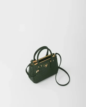 Τσάντα Prada Galleria Mini από δέρμα κροκοδείλου