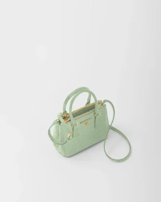 Τσάντα Prada Galleria Mini από δέρμα κροκοδείλου