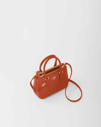 Τσάντα Prada Galleria Mini από δέρμα κροκοδείλου