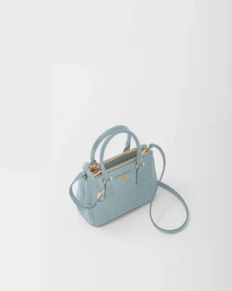 Τσάντα Prada Galleria Mini από δέρμα κροκοδείλου