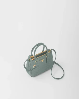 Τσάντα Prada Galleria Mini από δέρμα κροκοδείλου