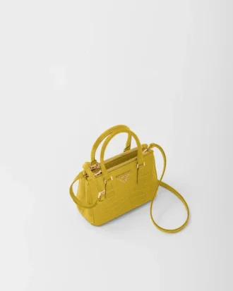 Τσάντα Prada Galleria Mini από δέρμα κροκοδείλου
