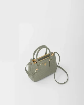 Τσάντα Prada Galleria Mini από δέρμα κροκοδείλου