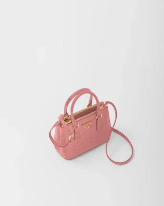 Τσάντα Prada Galleria Mini από δέρμα κροκοδείλου