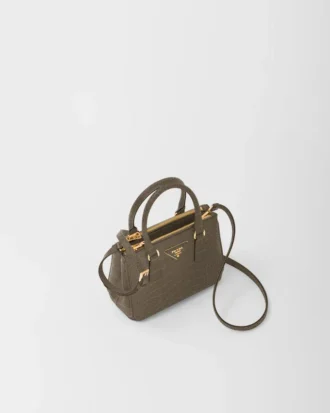 Τσάντα Prada Galleria Mini από δέρμα κροκοδείλου