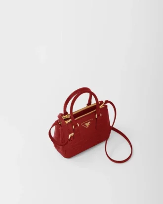 Τσάντα Prada Galleria Mini από δέρμα κροκοδείλου