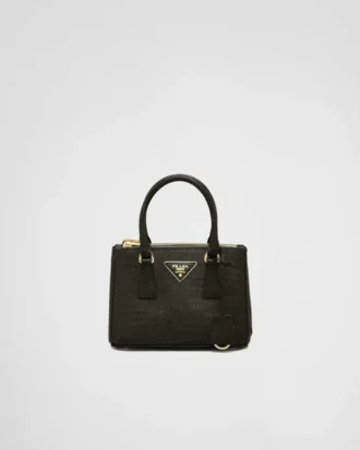Τσάντα Prada Galleria Mini από δέρμα σαύρας