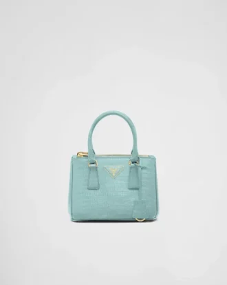Τσάντα Prada Galleria Mini από δέρμα σαύρας
