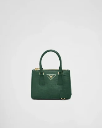 Τσάντα Prada Galleria Mini από δέρμα σαύρας
