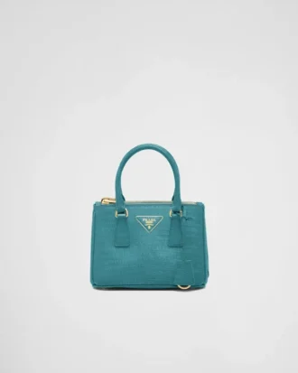 Τσάντα Prada Galleria Mini από δέρμα σαύρας