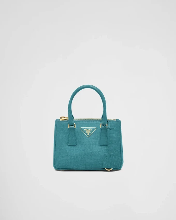 Τσάντα Prada Galleria Mini από δέρμα σαύρας Τσάντα Prada Galleria Mini από δέρμα σαύρας