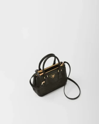 Τσάντα Prada Galleria Mini από δέρμα σαύρας