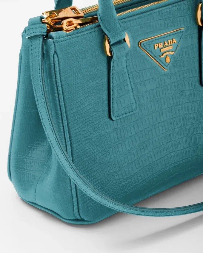 Τσάντα Prada Galleria Mini από δέρμα σαύρας Τσάντα Prada Galleria Mini από δέρμα σαύρας