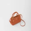 Τσάντα Prada Galleria Mini από δέρμα στρουθοκαμήλου Τσάντα Prada Galleria Mini από δέρμα στρουθοκαμήλου