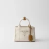 Τσάντα Prada Jardiniare Mini από μείγμα λινού Τσάντα Prada Jardiniare Mini από μείγμα λινού