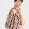 Τσάντα Prada Noua Medium Cotton Macrama Τσάντα Prada Noua Medium Cotton Macrama