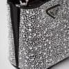 Τσάντα Prada Panier από σατέν με κρύσταλλα Τσάντα Prada Panier από σατέν με κρύσταλλα