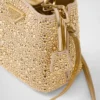 Τσάντα Prada Panier από σατέν με κρύσταλλα Τσάντα Prada Panier από σατέν με κρύσταλλα