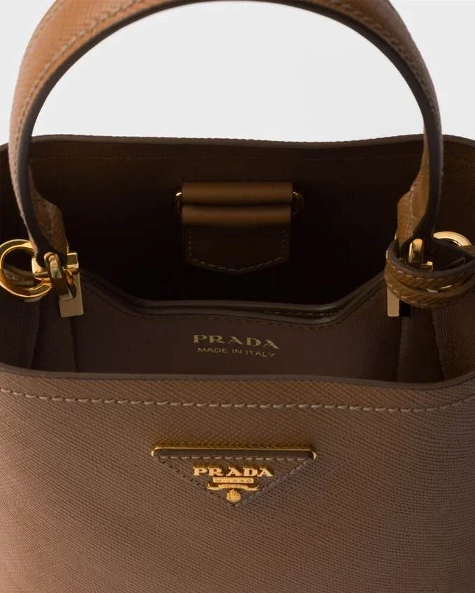 Τσάντα Prada Panier Mini από δέρμα Saffiano Τσάντα Prada Panier Mini από δέρμα Saffiano