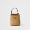 Τσάντα Prada Panier Mini από λυγαριά και δέρμα Τσάντα Prada Panier Mini από λυγαριά και δέρμα