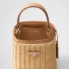 Τσάντα Prada Panier Mini από λυγαριά και δέρμα Τσάντα Prada Panier Mini από λυγαριά και δέρμα