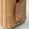 Τσάντα Prada Panier Mini από λυγαριά και δέρμα Τσάντα Prada Panier Mini από λυγαριά και δέρμα