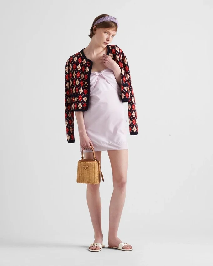 Τσάντα Prada Panier Mini από λυγαριά και δέρμα Τσάντα Prada Panier Mini από λυγαριά και δέρμα