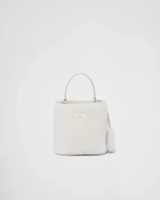 Τσάντα Prada Panier Mini Shearling Τσάντα Prada Panier Mini Shearling