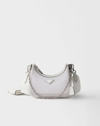 Τσάντα Prada Re-Edition 2005 από πλέγμα και βουρτσισμένο δέρμα