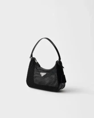 Τσάντα Prada Re-Edition 2005 από πλέγμα και βουρτσισμένο δέρμα