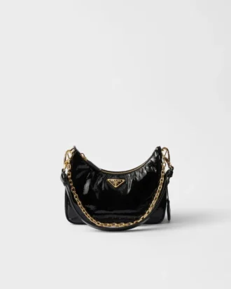 Τσάντα Prada Re-Edition Mini Naplak από λουστρίνι Τσάντα Prada Re-Edition Mini Naplak από λουστρίνι