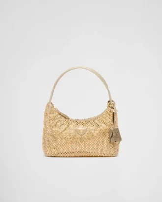 Τσάντα Prada Re-Edition Mini Satin με κρύσταλλα Τσάντα Prada Re-Edition Mini Satin με κρύσταλλα