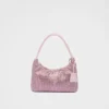 Τσάντα Prada Re-Edition Mini Satin με κρύσταλλα Τσάντα Prada Re-Edition Mini Satin με κρύσταλλα