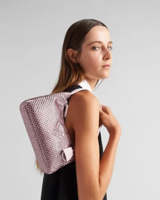 Τσάντα Prada Re-Edition Mini Satin με κρύσταλλα