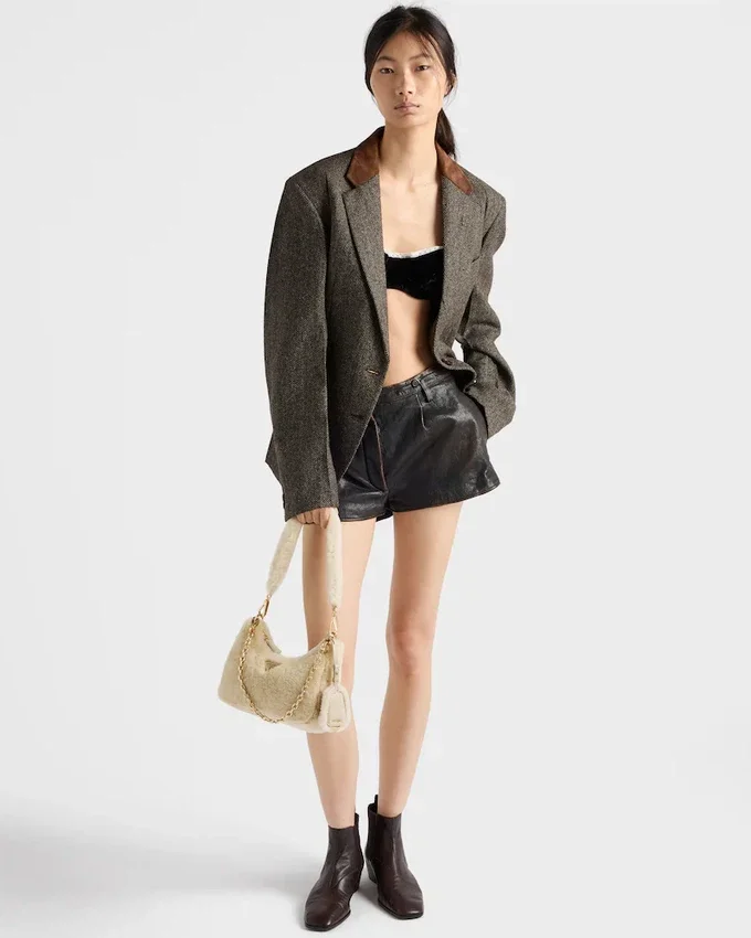 Τσάντα Prada Re-Edition Mini Shearling Τσάντα Prada Re-Edition Mini Shearling